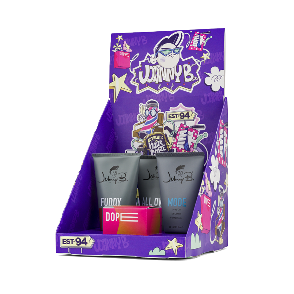 Johnny B. Graffiti Counter Display | Styling Product Set