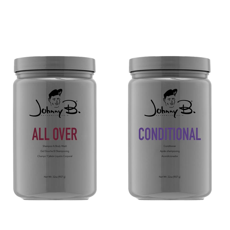 Johnny B. All Over Shampoo & Conditional 32oz Jars (BOGO)