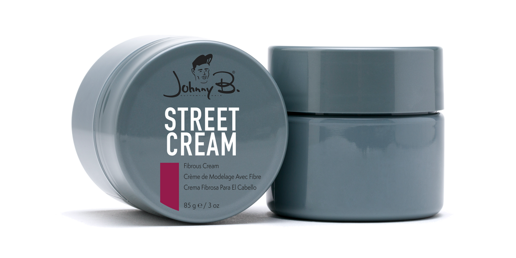 Johnny B. Street Cream is a fibrous cream designed to add thickness and a  matte finish to full heads of hair. This quality water…
