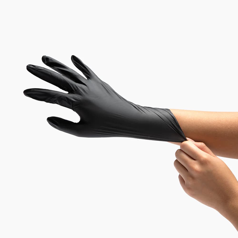 Fromm Premium Black Powder Free Nitrile Gloves 100 Pack