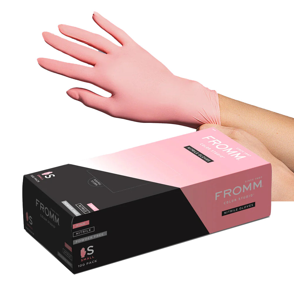Fromm Pink Nitrile Gloves 100 Pack