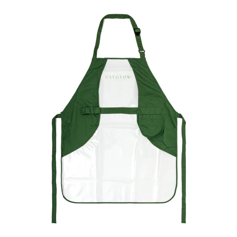 Color Edge Cali Collection Clear and Green Waterproof Apron